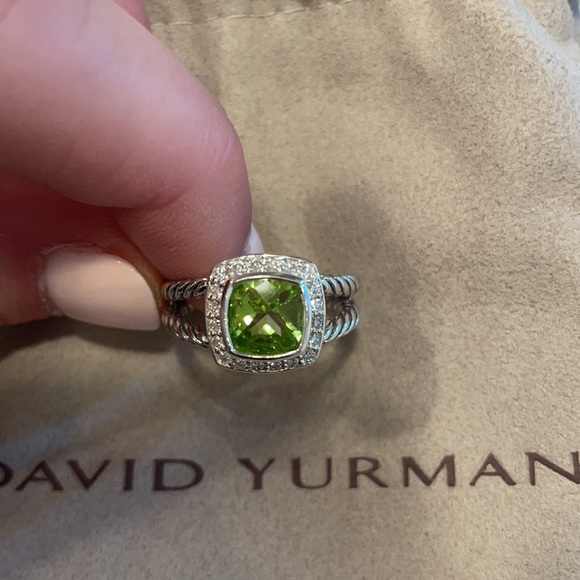 David Yurman Albion Ring and 7mm bracelet, Peridot - Picture 2 of 6